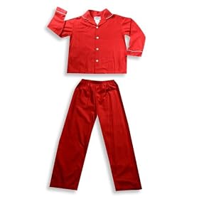 Bellepointe - Girls Long Sleeve Pajamas, Red