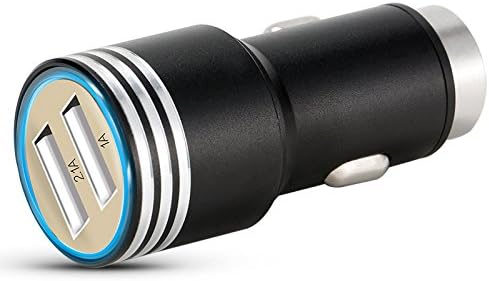 USB Car Charger,super Fast Universal Portable Mobile Phone Car Charger,3.1a Dual USB Port Cell Phone Charger (Black)