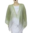 Womens Accessory Handmade Linen Rectangular Scarf 21 x 74 inches