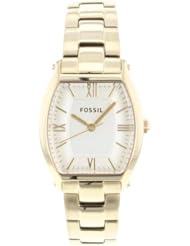 Fossil Womens ES3119 Stainless Steel Analog Gold Dial Watch