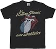 Junk Food Les Rolling Stones Paris Washed Black T-shirt Tee