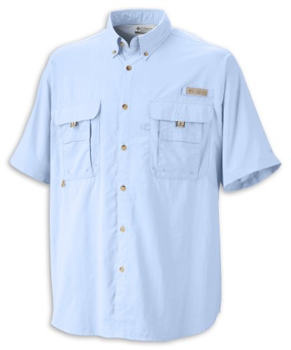 Columbia Men's Bahama II Extended Size Short Sleeve Shirt, Sail, XXXX-Large