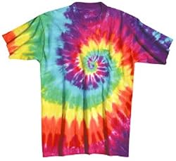 Tie Dye Mania Adult Retro Swirl w/pocket Tie-Dye Short Sleeve T