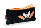 Nici 32988 - M&auml;ppchen Fledermaus Pl&uuml;sch 21x10 cm rechteckig, schwarz
