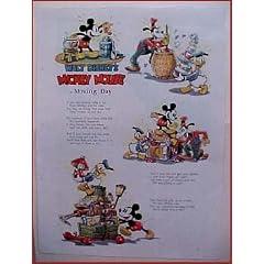 Vintage Walt Disney's Mickey Mouse Moving Day 1936 Cartoon