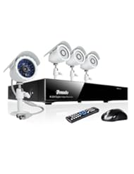 Photography: Zmodo 8CH H.264 Video Surveillance Camera System DVR & 4 Outdoor Night Vision Weatherproof Cameras No Hard Drive - Zmodo