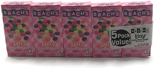 Easter Candy Egg Sampler, Brachs Jelly Bird Eggs .75oz (5 Boxes), Reeses Pieces Eggs 3.5oz, Dubble Bubble Eggs 4oz, Whoppers Mini Robin Eggs 4oz, Smarties Bubble Gum Eggs 2.4oz