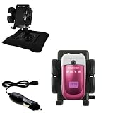 Sony Ericsson z310a Auto Bean Bag Dash Holder with Car Charger - Uses Gomadic TipExchange