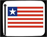 Decorated Mouse Pad with Liberia, flag