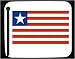 Mouse Pad with Liberia, flag