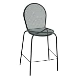 Bistro Outdoor Metal Stool without Arms Black Paint
