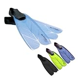 Oceanic Vortex V-6 Full Foot Split Scuba Dive Fins - Yellow - Size 11-12