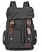 AM Landen®Stylish Canvas Backpack School Bag Travel Bag(Black)