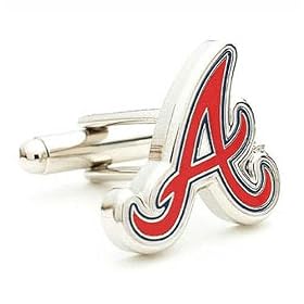 Atlanta Braves MLB Logo'd Executive Cufflinks w Jewelry Box