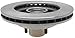 ACDelco Silver 18A87A (19287184) Non-Coated Front Disc Brake Rotor and Hub Assembly