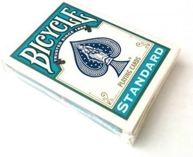 BicyclePlaying Cards, poker size, Turquoise Backs by United States Playing Card Company