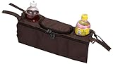 Anniversarich ベビーカー ドリンク ホルダー 小物入れ ポケット付 (,ブラウン)