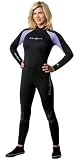 41jJn8Wcr5L. SL160  NeoSport Wetsuits Womens Premium Neoprene 5mm Full Suit,Lavender Trim,4