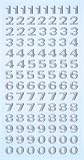 Eigenschaften Hobbyfun / Creapop SOFTY-Stickers Zahlen, silber 3451119