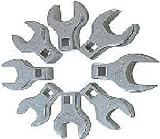 1/2 In Dr Metric Jumbo Crowfoot Wrench Set - 8-Pc