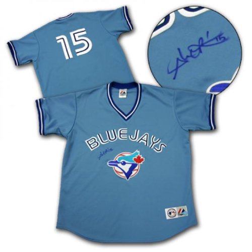 Alex Rios Autographed Uniform - Toronto Blue Jays Blue Retro - Autographed MLB Jerseys