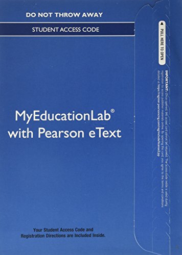 The NEW MyEducationLab with Video-Enhanced Pearson eText -- Standalone Access Card -- for Inclusive Classroom: Strategies for Effective Differentiated Instruction