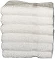 Royal Excellence by Baltic Linen 100-Percent Ring Spun Cotton 6-Pack Hand Towels, 16 By 30-Inch, White