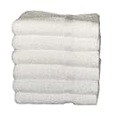 Royal Excellence by Baltic Linen 100-Percent Ring Spun Cotton 6-Pack Hand Towels, 16 By 30-Inch, White