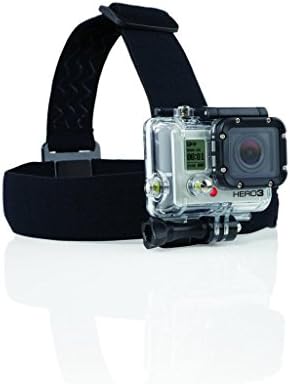 Desert Song GoPro Head Strap Camera Mount for ALL HERO3, HERO2, and HD HERO Original Cameras Go with Anti-Slide Glue Elastic Adjustable
