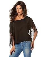 Bleu Marine Top Tali (Negro)