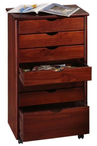 Stanton 6 + 1 Drawer Wide Storage Cart, 35.5