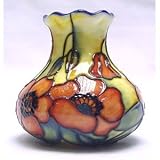 ◄ Old Tupton Ware Vase ~ Yellow Poppy Design ~ Boxed Gift (TW1676)