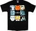 NBC Heroes Character Squares Black T-Shirt Tee