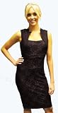 Fashion Victim, Robe Crayon, Sans Manche, Avec Doublure en Dentelle,