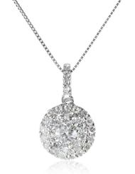 14k White Gold 1/2cttw Diamond Galaxy Pendant Necklace (H-I Color, I2 Clarity), 18"