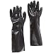 West Chester 12018 PVC Coated Interlock Lined Glove, Work, Gauntlet Cuff, 17-1/4" Length, Large, Black (Pack of 1 Pair)