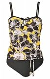 Monaco Flower Two Piece Plus Size Tankini Swimsuit by Your Best Look - Women's Swimsuit Plus Size Swimsuits