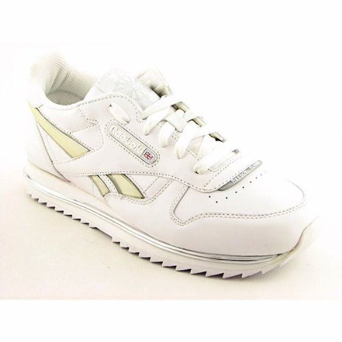 Reebok Cl Lthr Steel II Ripple Tennis Shoes White