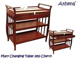 Mary Changing Table In Cherry Finish By AFG Baby Furniture