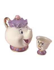 Toy: Chip-kun and Disney tea set pot Mrs. (japan import) - Kato crafts