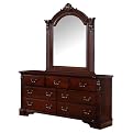 Wilmington Dresser and Mirror Set - Cognac
