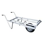 アルミ 平型一輪車 ネコ - コンテナ3個載せ用