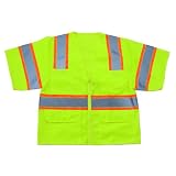 Graintex SV1370 Class 3 Safety Vest, Lime Green Color, Medium