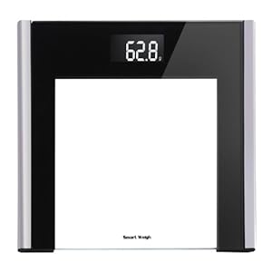 Smart Weigh DVS250 Vanity Series High Precision Body Scale with Large LCD Display and Step-on Technology