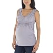 Liz Lange&reg; Ruffle Strap Goddess Top- Gray