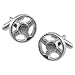 Steering Wheel by Necktie Accessories silver silver plated cufflinks