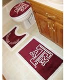 Texas A&M 3 Piece Bath Rug Set