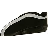 Adult Black Wool Felt Tricorn Three-Cornered Costume Hat