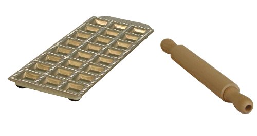 CucinaPro 127-18 Raviolamp Pasta Molds, 18-Tortelli