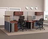 Straight and U-Workstation Set 1 - Office-in-an-Hour Collection - Bush Offi ....